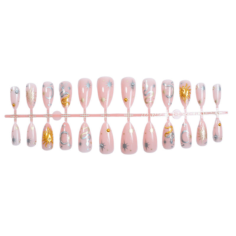 Celestial-Themed Press-On Nails kalsten