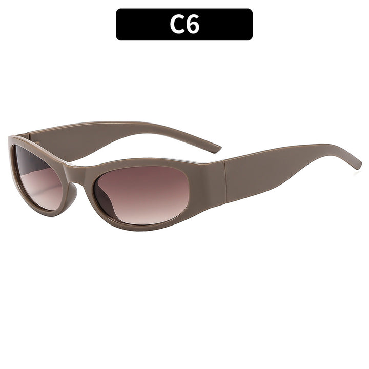 Fashion-Forward Sleek Cat-Eye Sunglasses
