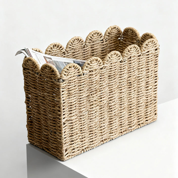 Decorative storage basket made of high-quality natural material Kalsten