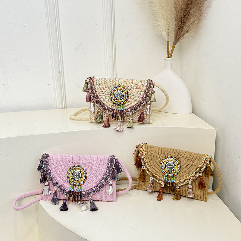 Bohemian-Inspired Handcrafted Beaded Clutch Kalsten