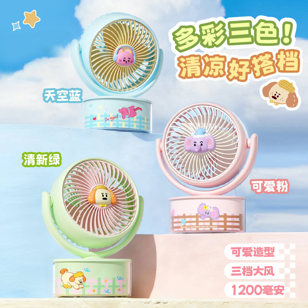 Women's Portable Cooling Fan with Animal Design Kalsten