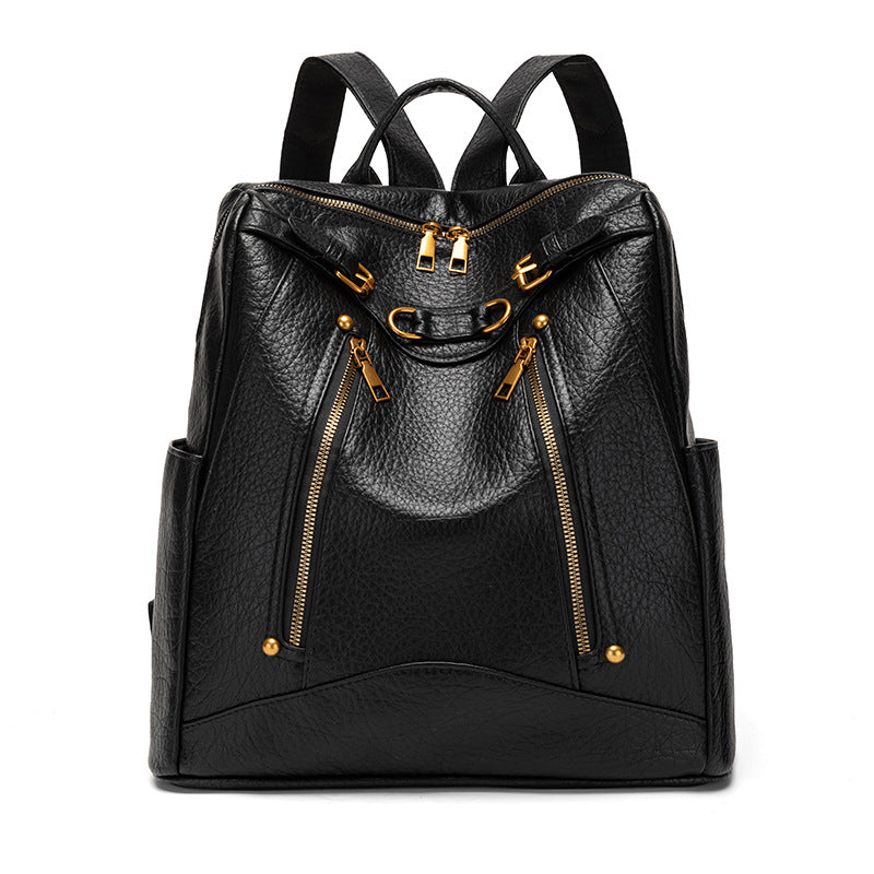 Versatile Multifunctional Leather Backpack