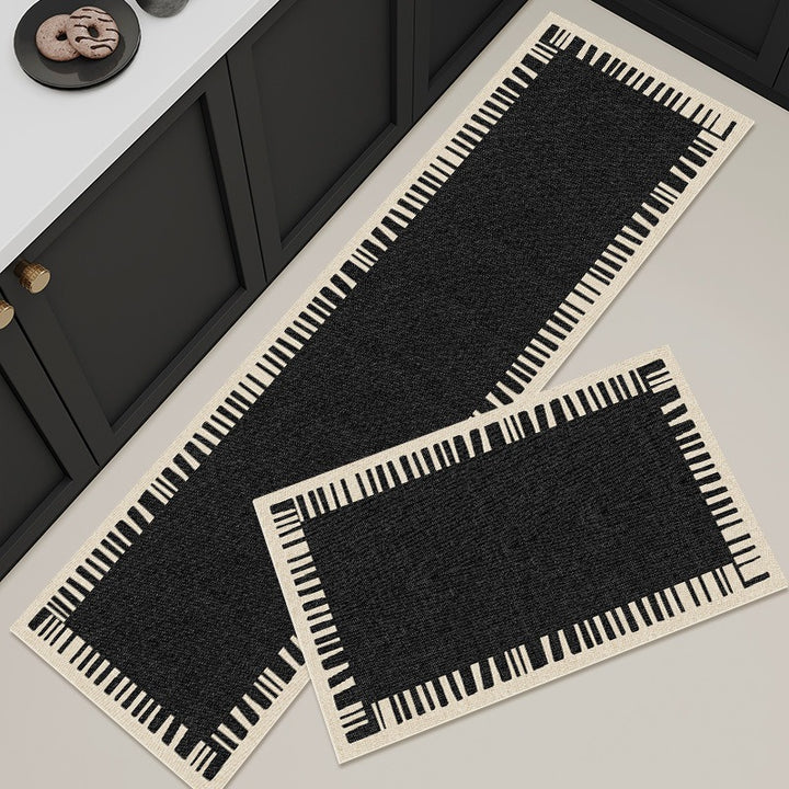 Geometric Pattern Kitchen Rug Set
