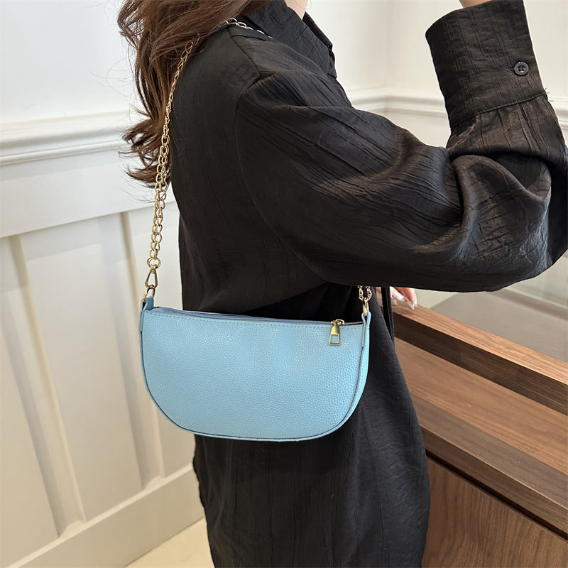 Minimalist Half-Moon Crossbody Bag Kalsten