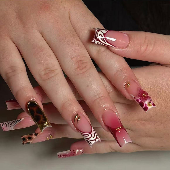 Artistic Hand-Painted Nail Enhancements Kalsten