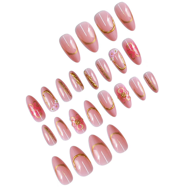 Decorative Floral Press-On Nail Art Set Kalsten