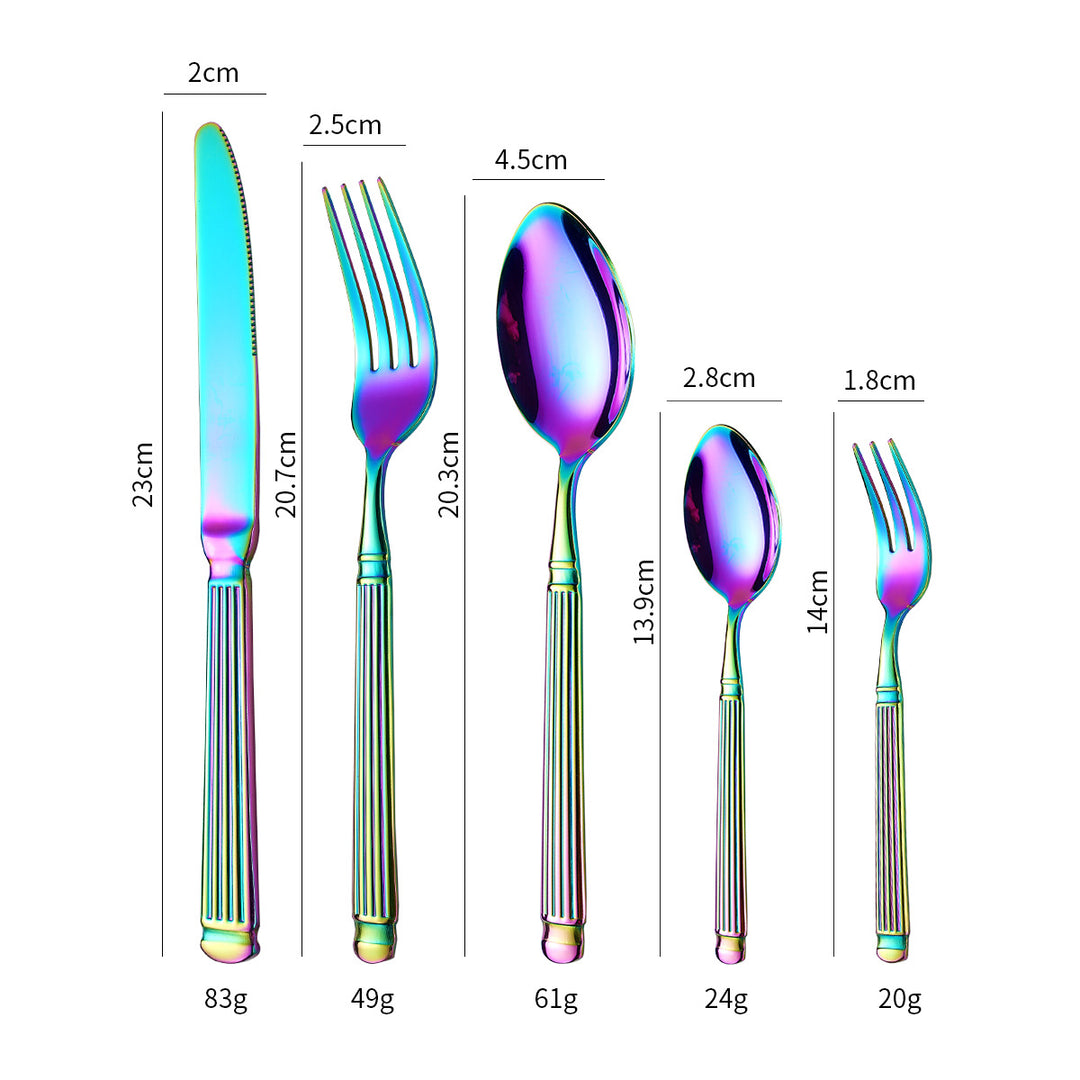 Elegant dessert spoon with exclusive surface design Kalsten