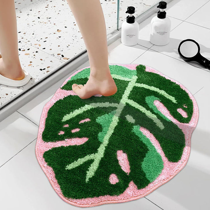 Monstera Leaf Shaped Area Rug Kalsten