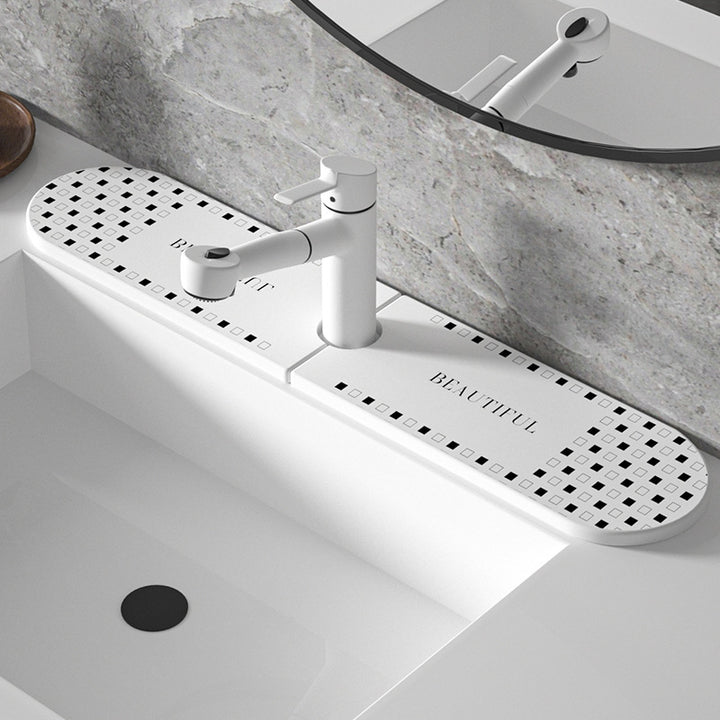 Decorative Sink Faucet Protector Mat