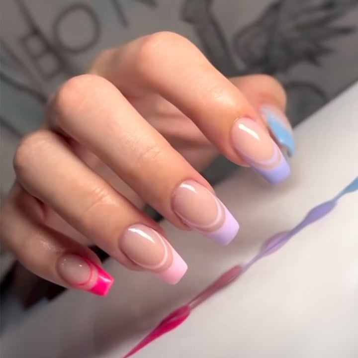 Elegant Stiletto Press-On Nail Art with Rhinestone Accents Kalsten