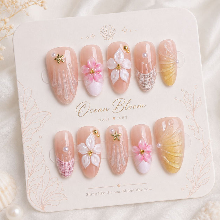 Premium Artifical Nails with Floral Designs Kalsten