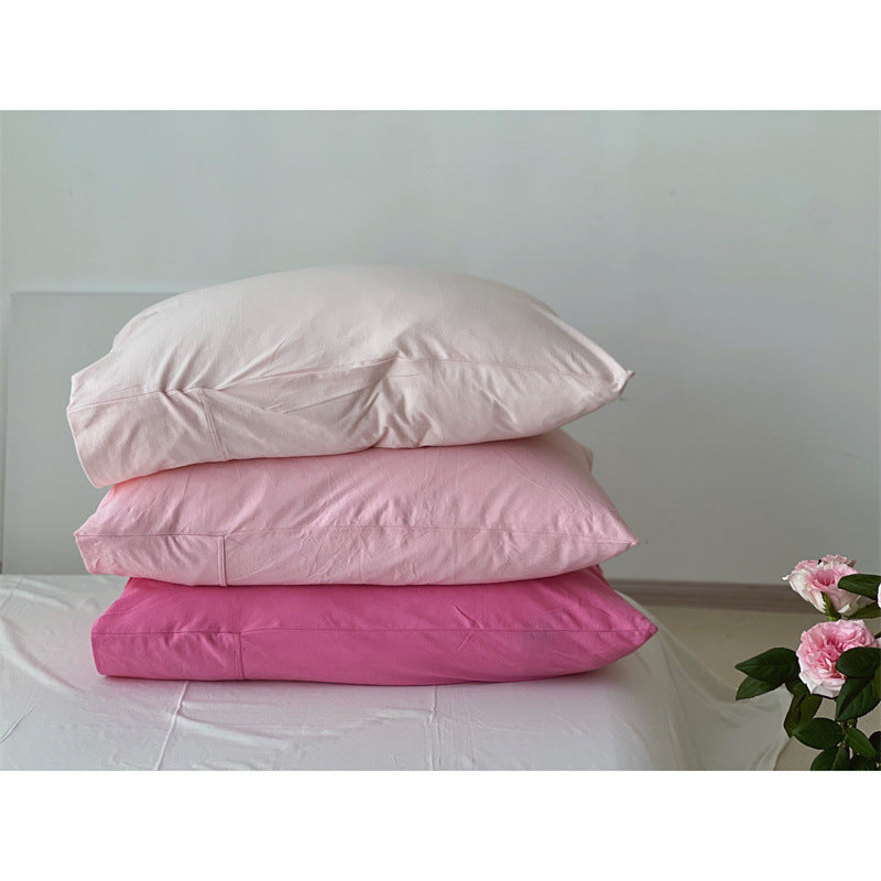 Comfort pillow with breathable cover and shape-retaining filling