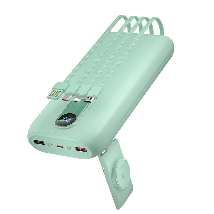 Portable power bank with fast inductive charging and multiple USB ports Kalsten
