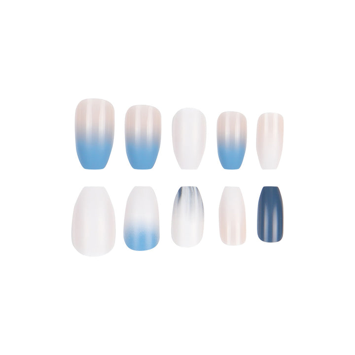 Ombre Matte Long Press-On Nails Kalsten