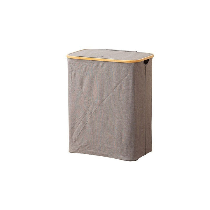 High-quality laundry container with practical and modern bamboo lid Kalsten