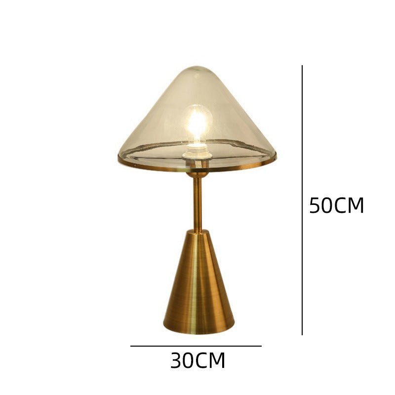 Modern Glass and Metal Table Lamp