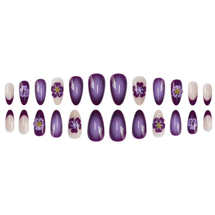 Artistic Floral Design Press-On Nail Set Kalsten