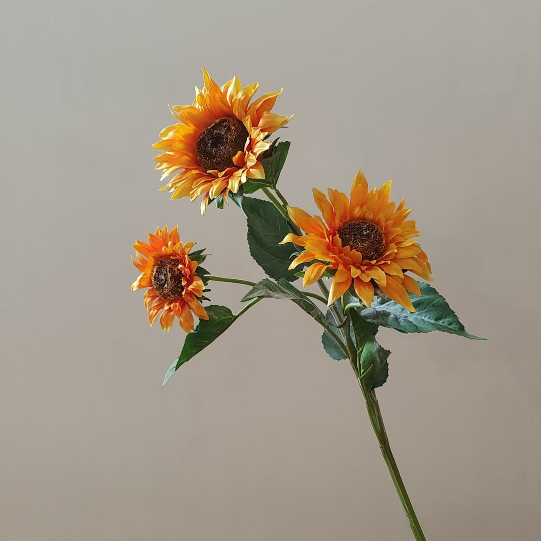 Lifelike Sunflower Stem Arrangement