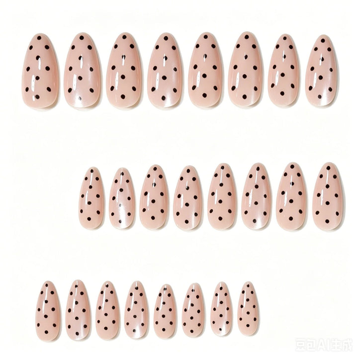 Stylish Polka Dot Press-On Nail Art Set Kalsten