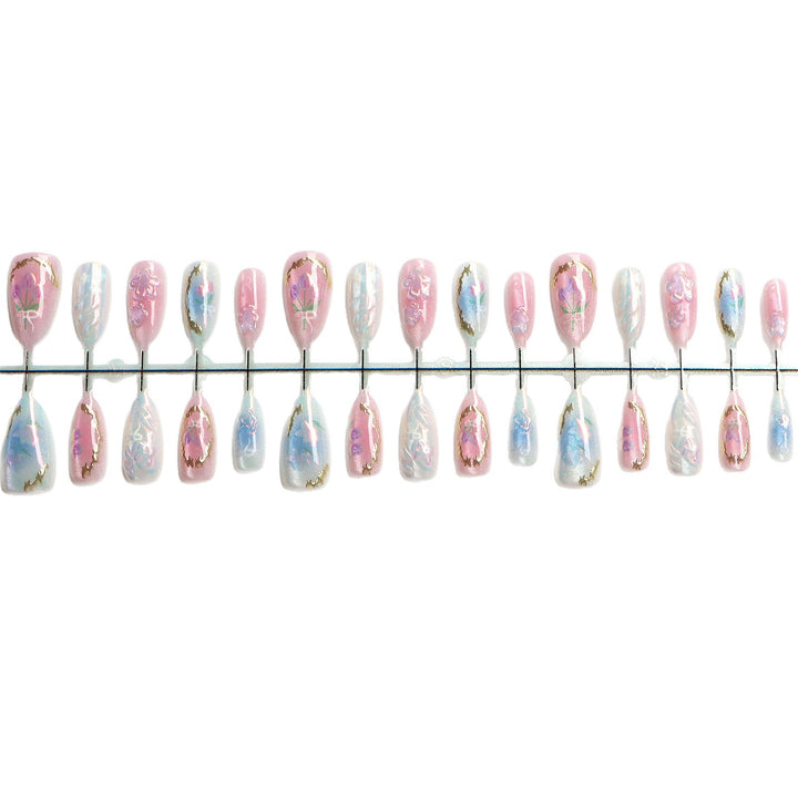 Seasonal Floral Press-On Nail Art Set Kalsten