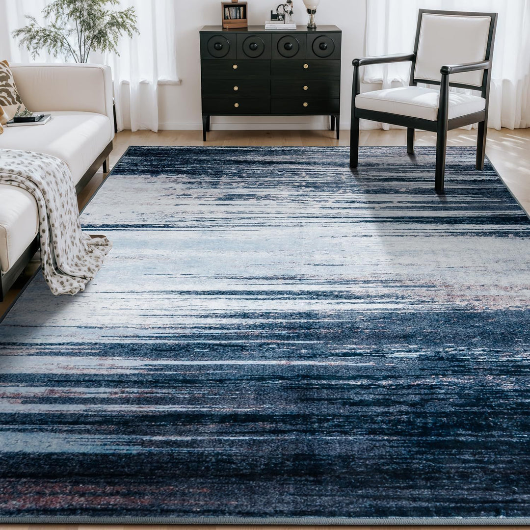 Abstract Striped Area Rug