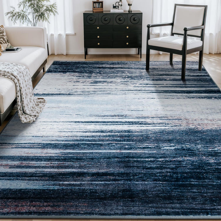 Abstract Striped Area Rug