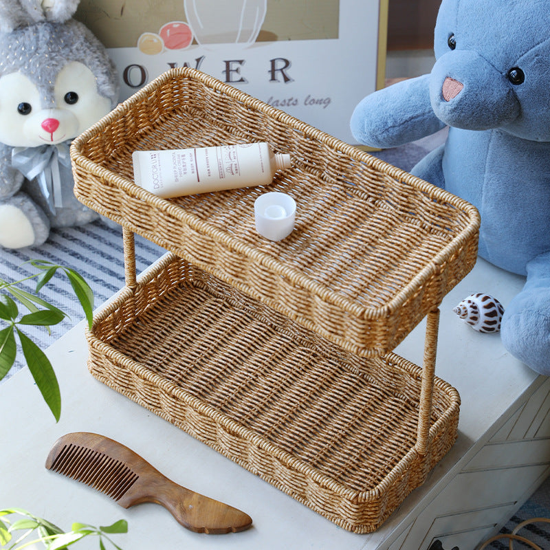 Unisex two-level storage basket Kalsten