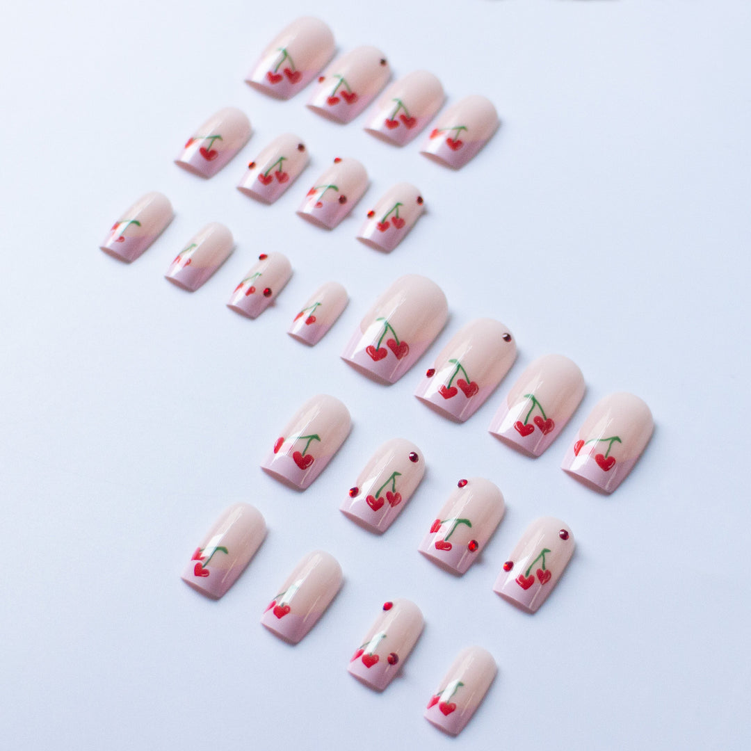 Cherry-Themed Nail Art Kit