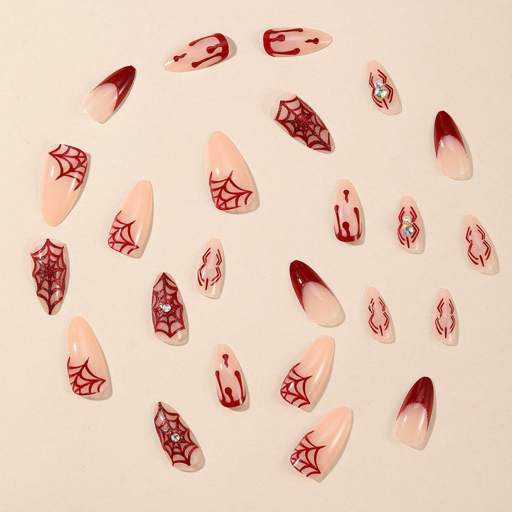 Gothic Horror-Themed Stiletto Nail Art Extensions Kalsten