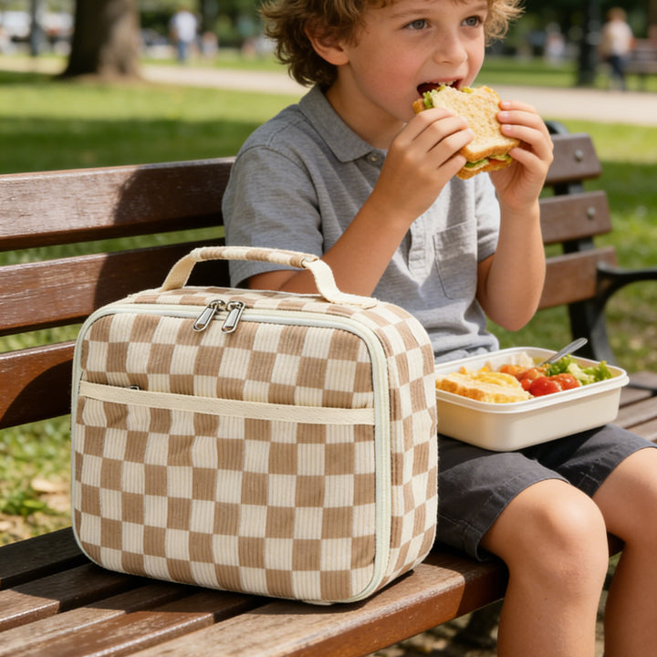 Strawberry Print Insulated Lunch Bag