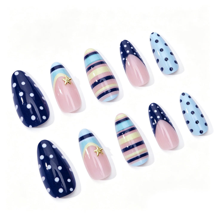 Trendy Pattern Press-On Nails Kalsten