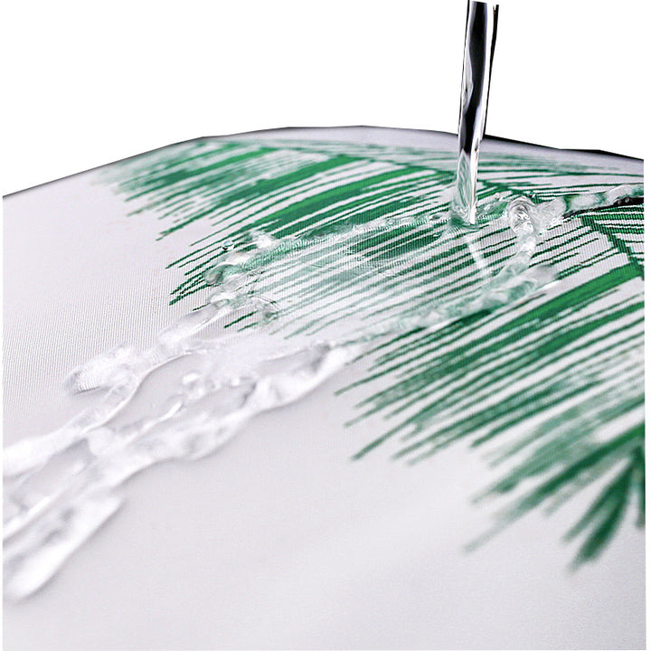 Tropical Leaf Print Shower Curtain Kalsten
