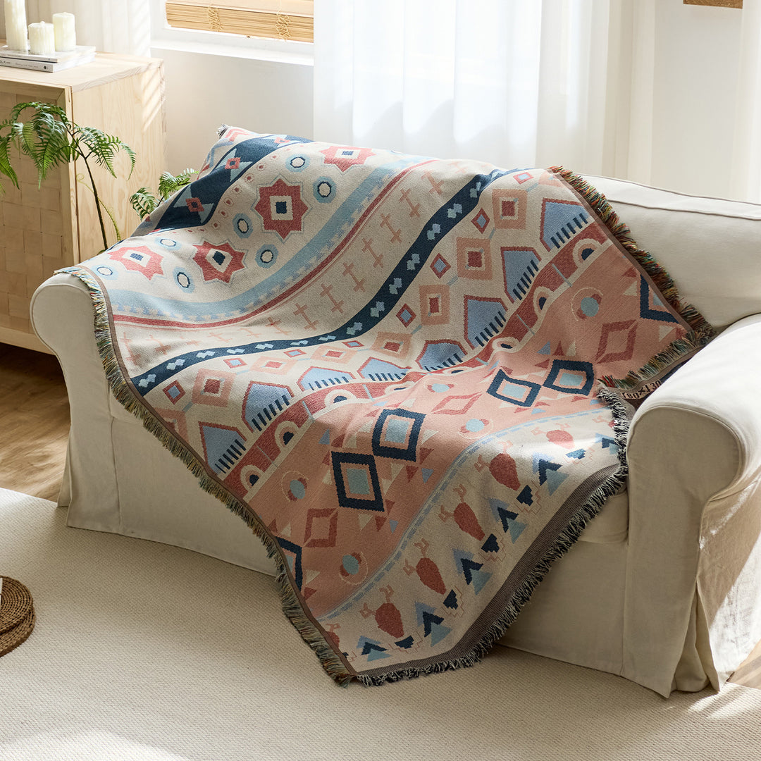 Artistic Jacquard Throw Blanket