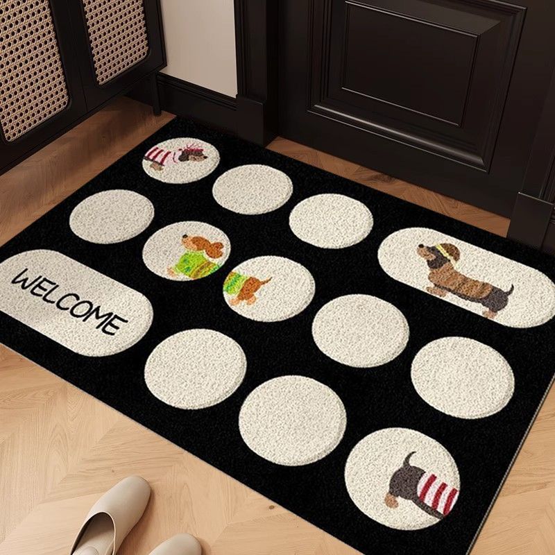 Playful Dog-Themed Entrance Mat