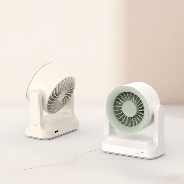 Unisex nan compact table fan and air circulator with swivel head and quiet DC motor Kalsten