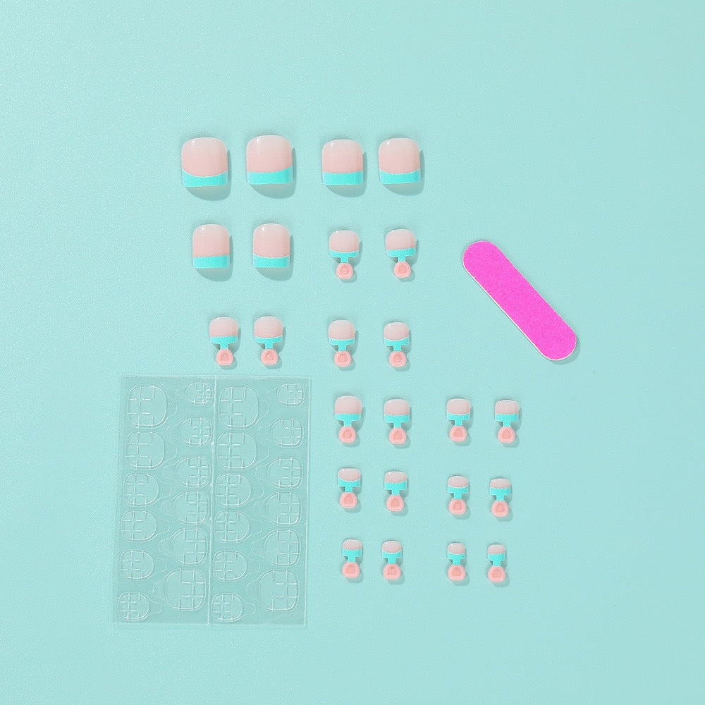 Nail art set with stylish pastel designs Kalsten