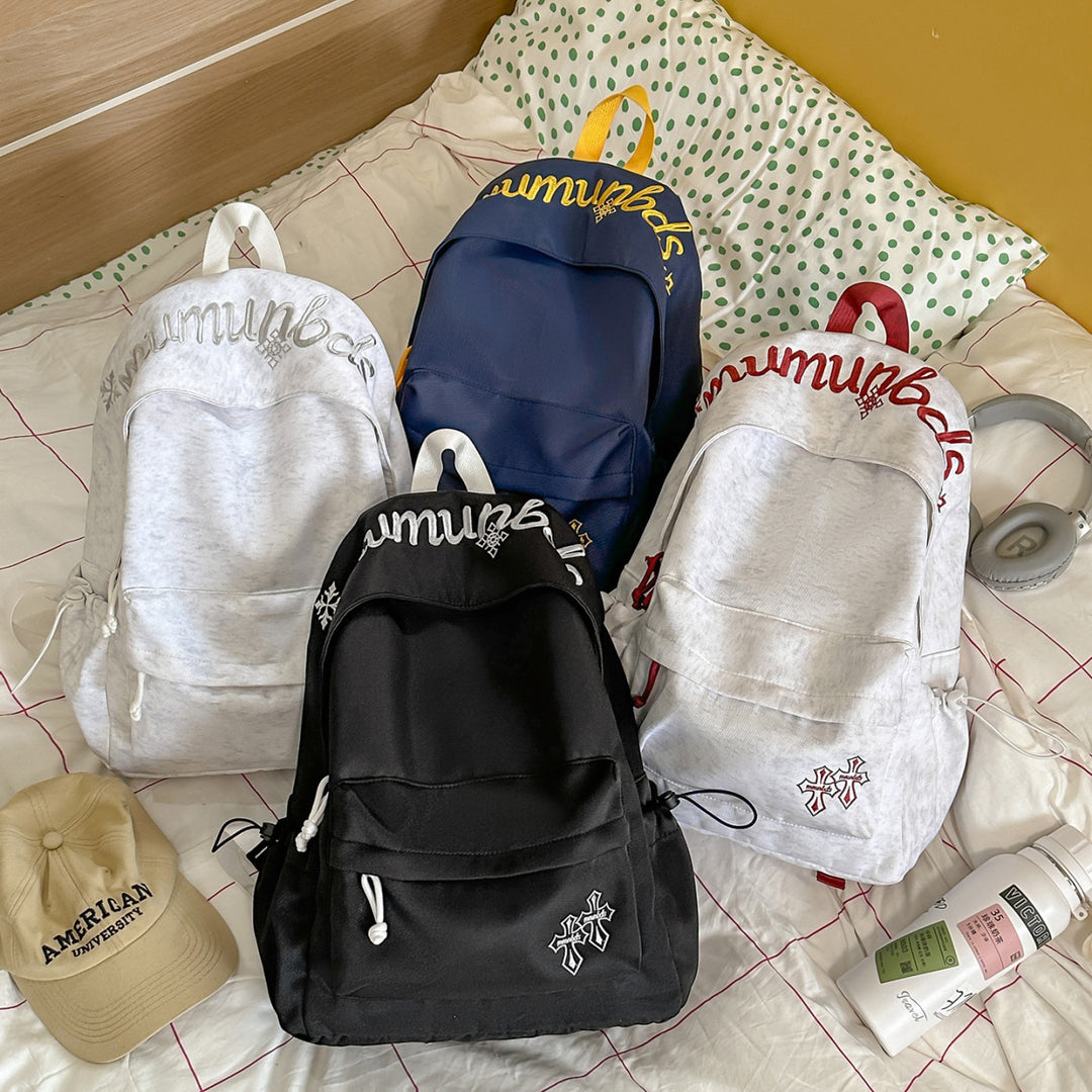 Casual Embroidered Drawstring Backpack Kalsten