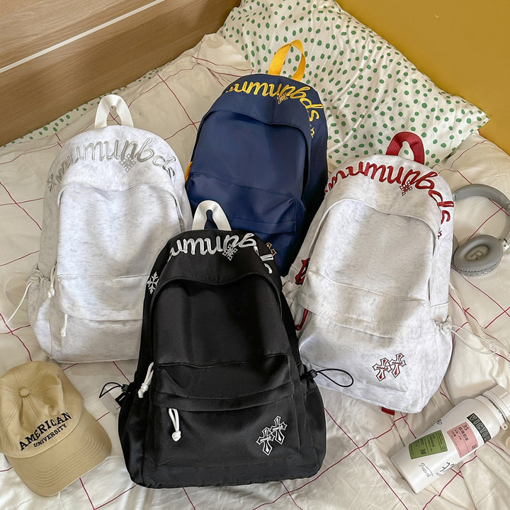 Casual Embroidered Drawstring Backpack Kalsten