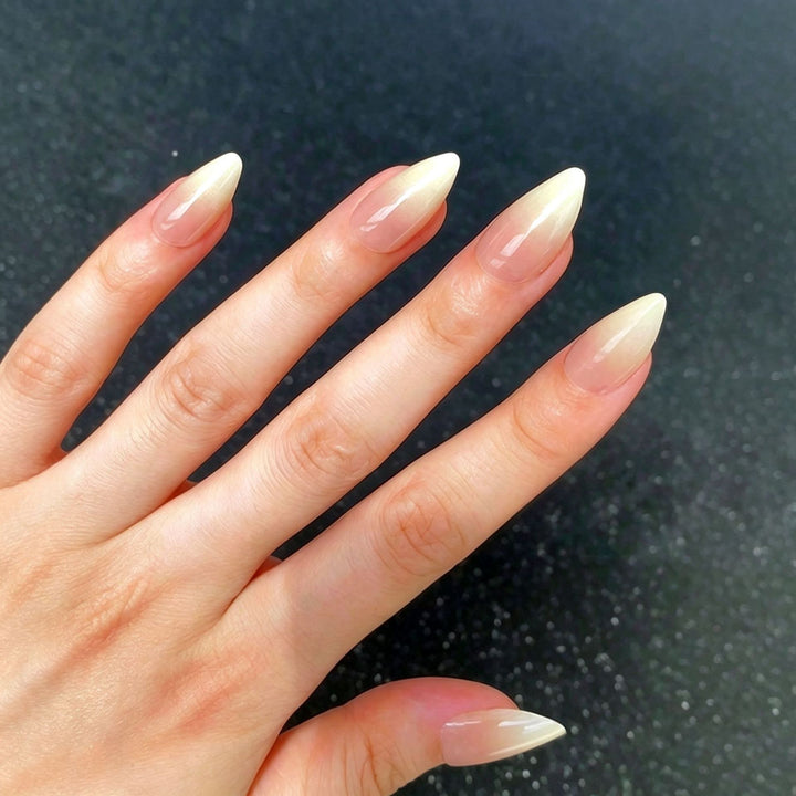 Elegant Press-On Nail Tips with Decorative Bow Kalsten