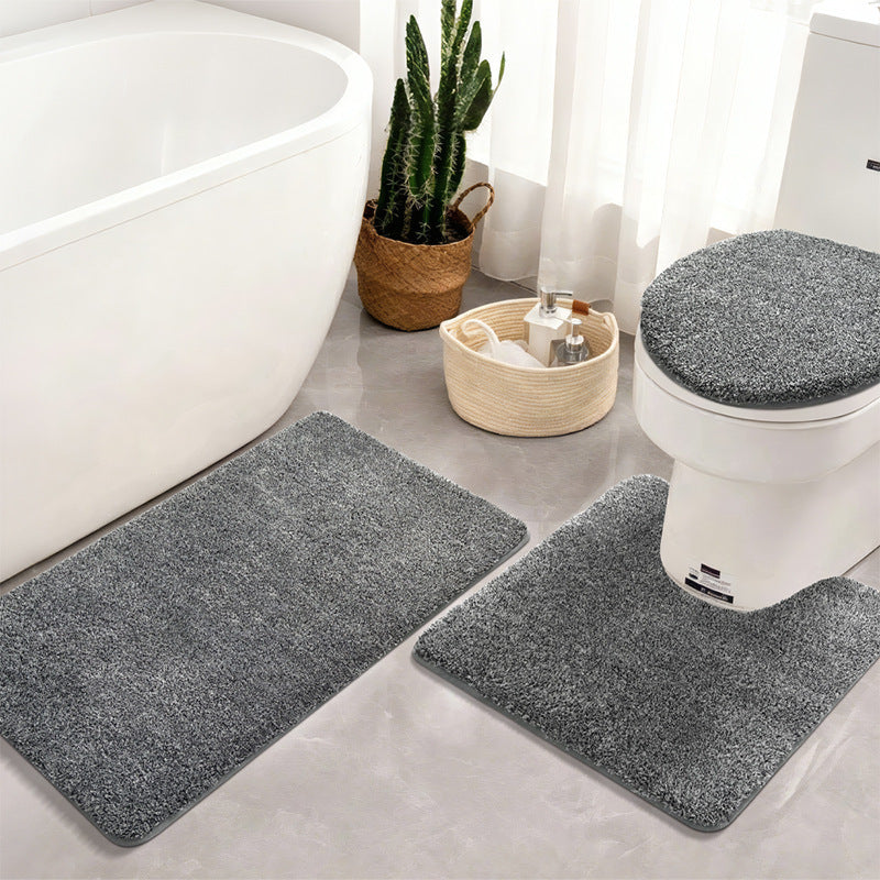Thick Textured Bathroom Mat Set Kalsten