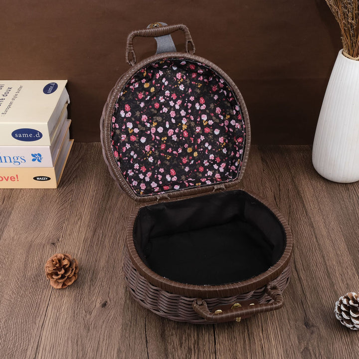 Floral-Inspired Woven Basket Kalsten