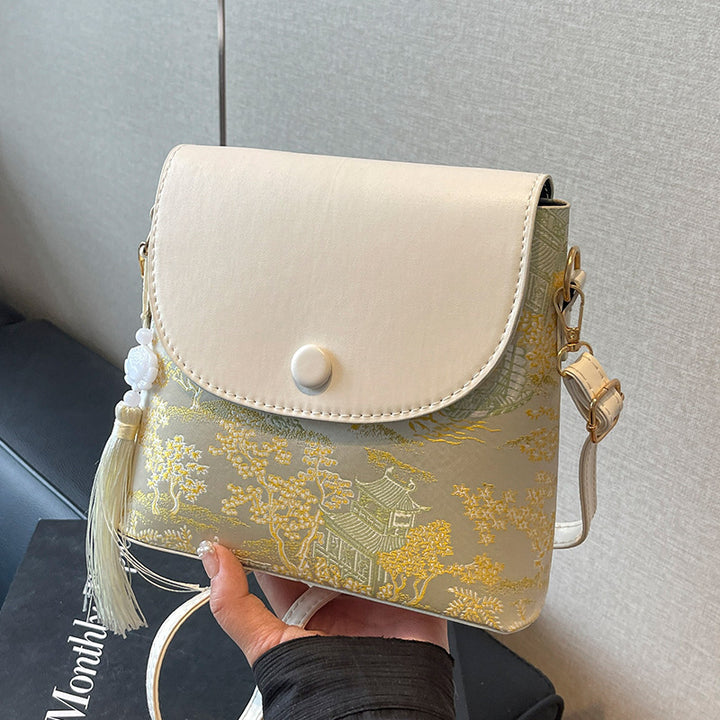 Elegant Textured Mini Crossbody Bag