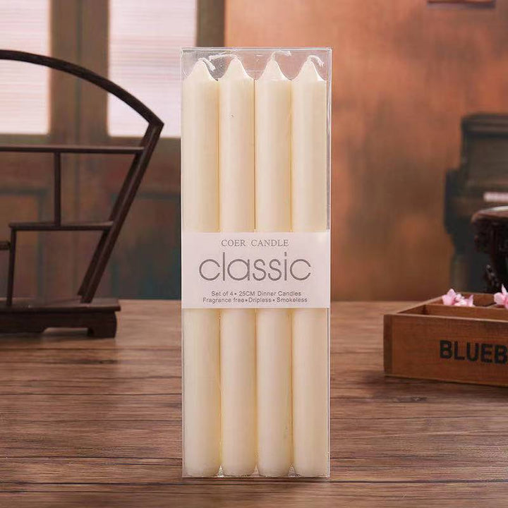 Modern Minimalist Taper Candle Holder Set with Polished Metal Finish Kalsten