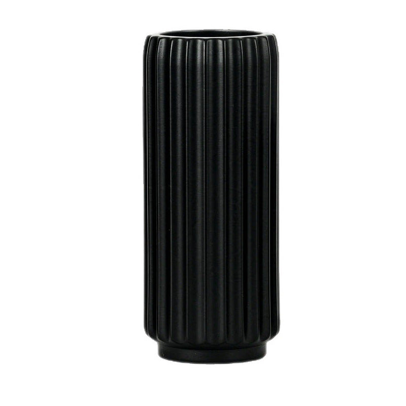 Elegant Fluted Decorative Floor Vase Kalsten