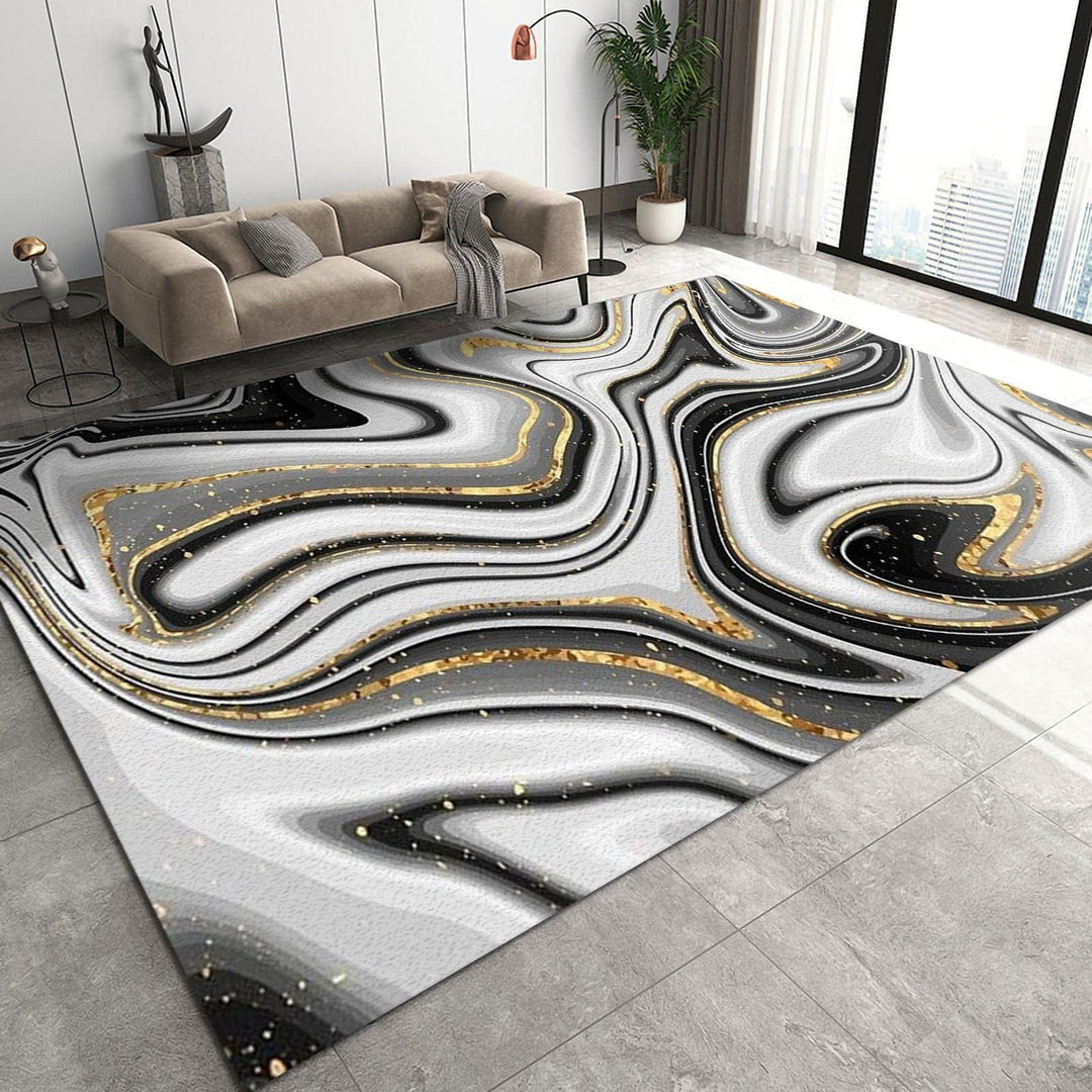 Textured Abstract Area Rug