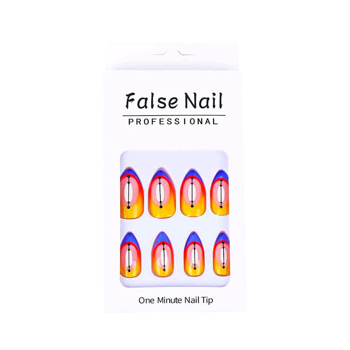 Creative artificial nails in modern geometric style Kalsten