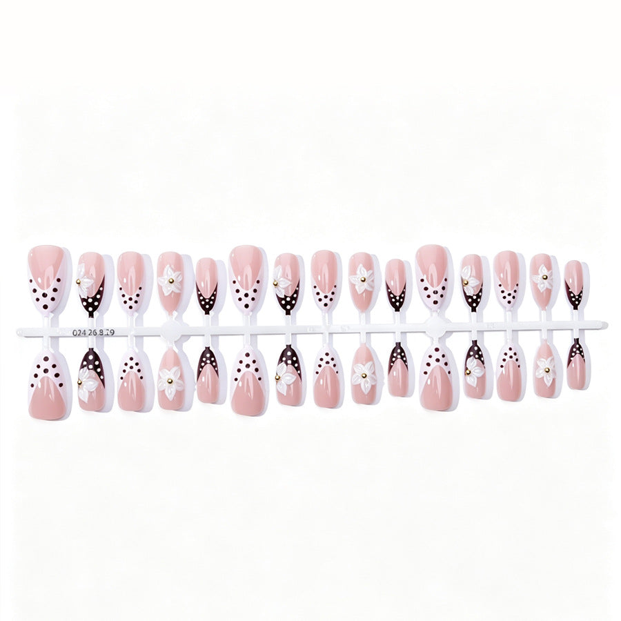 Artistic Floral Stiletto Press-On Nails Kalsten
