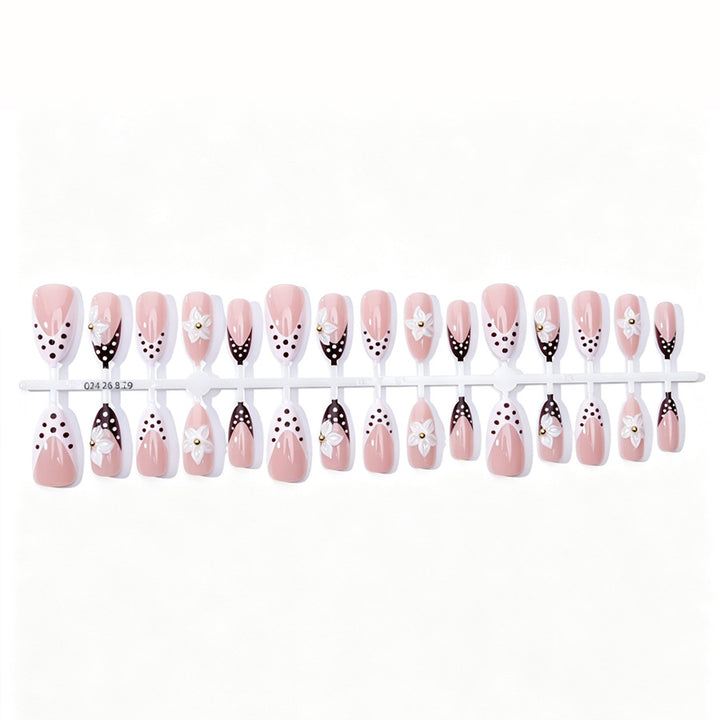 Artistic Floral Stiletto Press-On Nails Kalsten