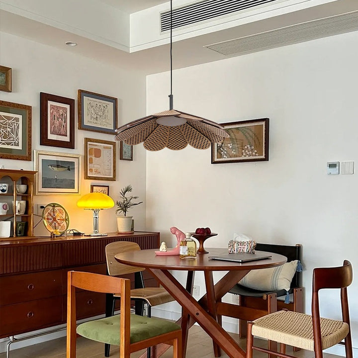 Artistic Wooden Hanging Pendant Light