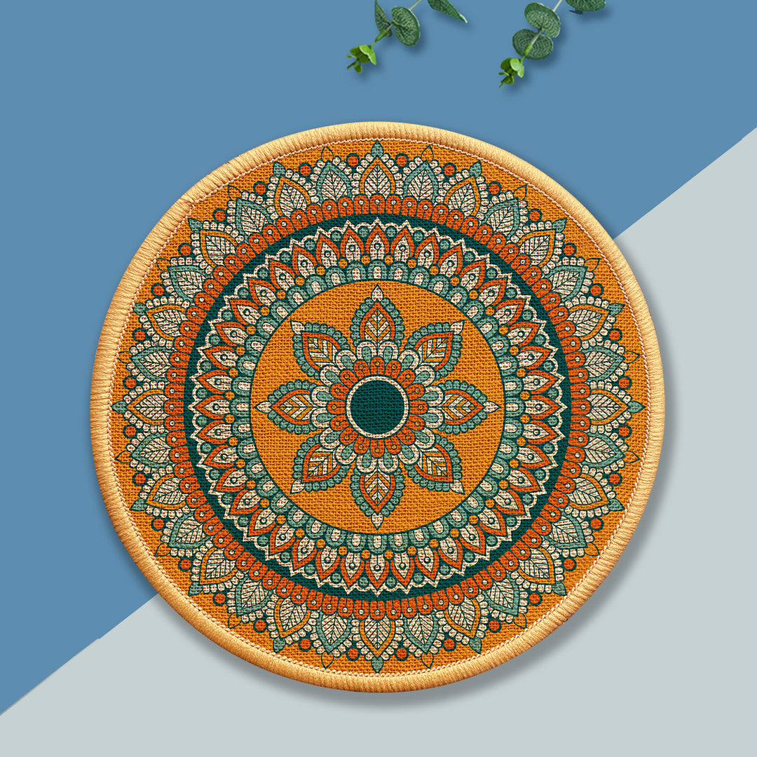 Decorative Round Floor Mat Kalsten